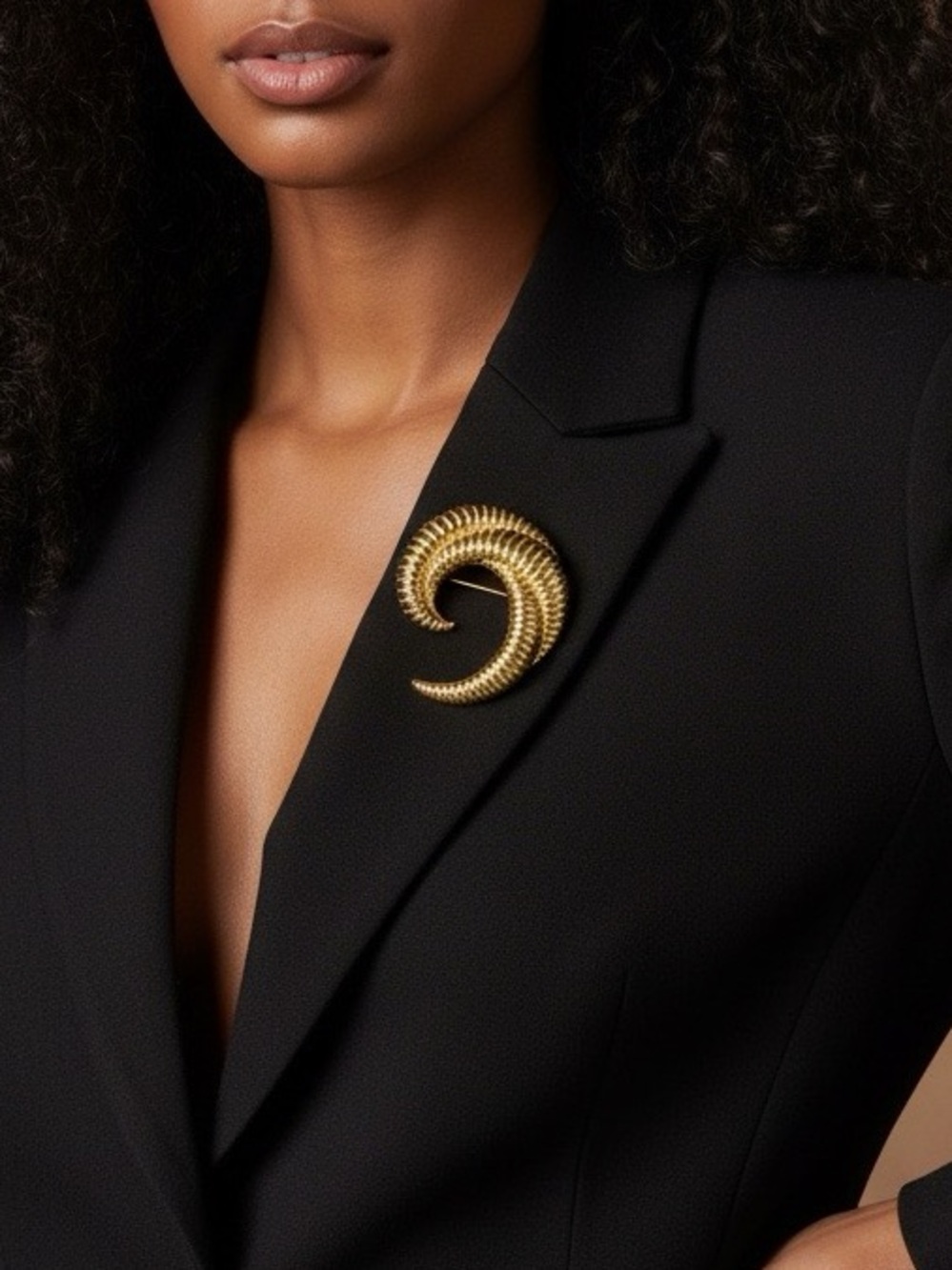 Vintage Monet Gold tone Brooch